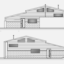 Barn Conversion - Horsham - Elevation and Floorplan