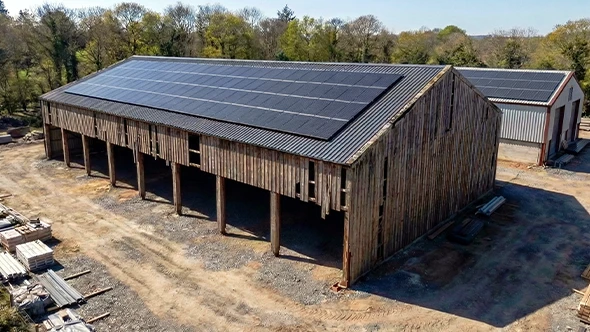 Large-scale Solar Installation on a Working Farm - Jevington