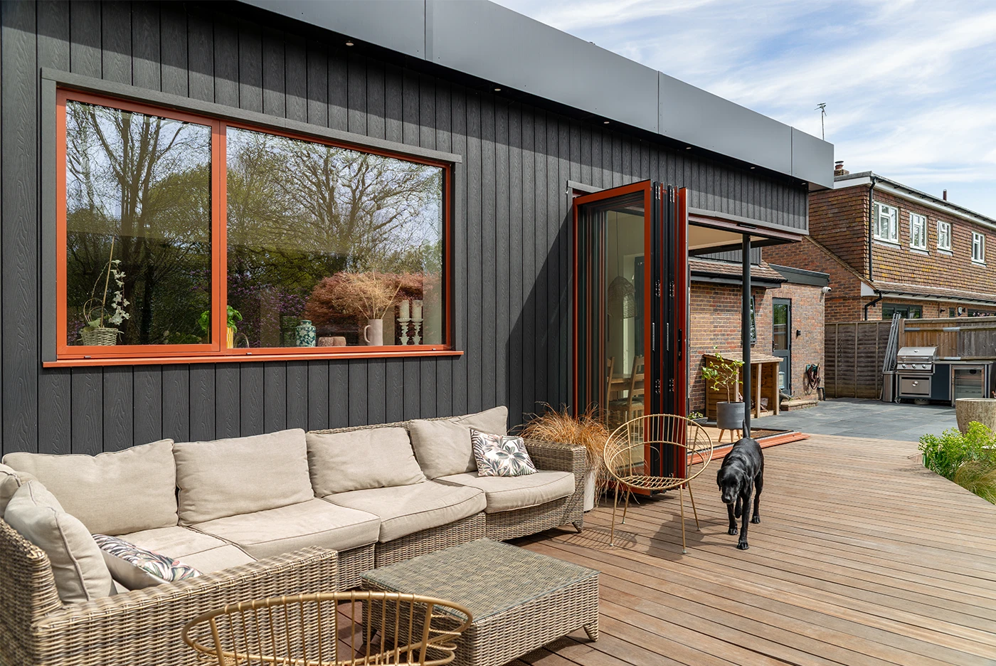 Modern Back Garden Seating Area