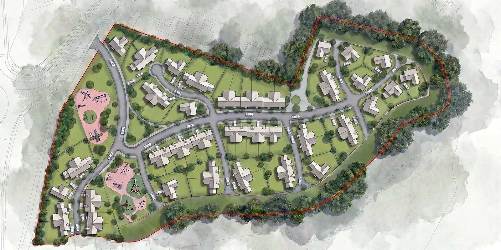 New Homes in a sensitive rural setting - Hailsham