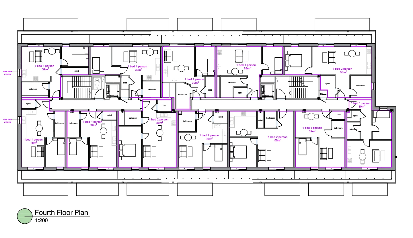 New homes on a former car park - Slough - 09