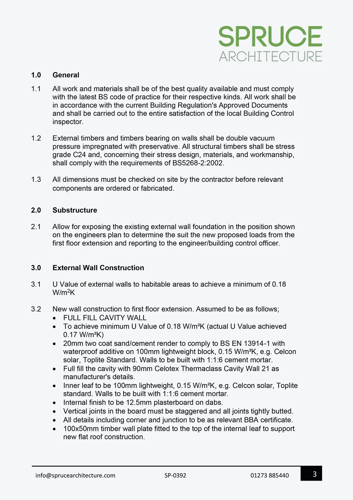 Specification Notes 01