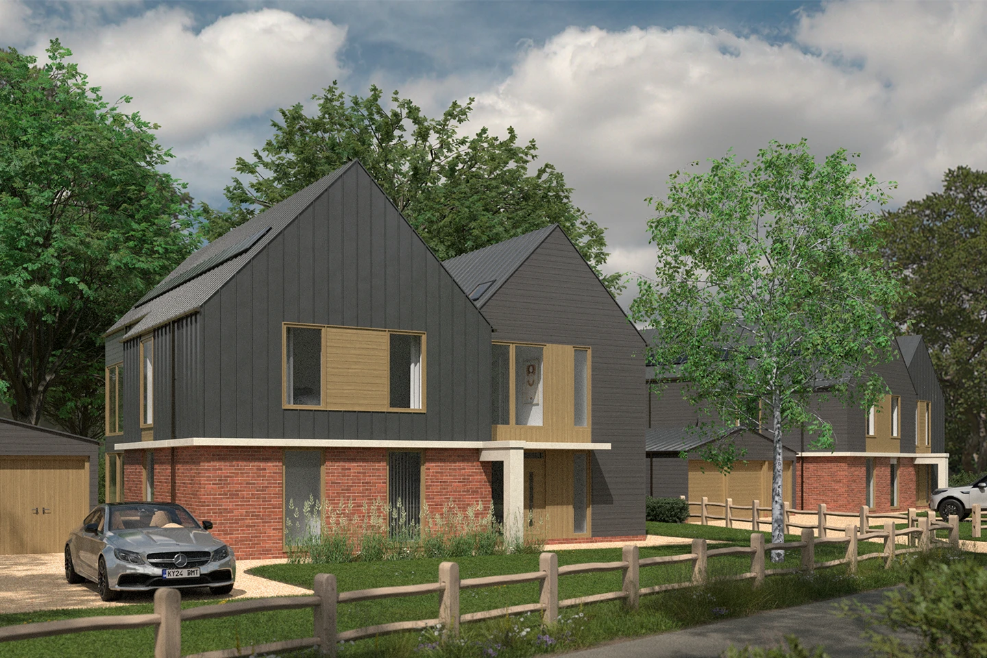 Two new family homes within a mature landscape setting - Sussex - 03